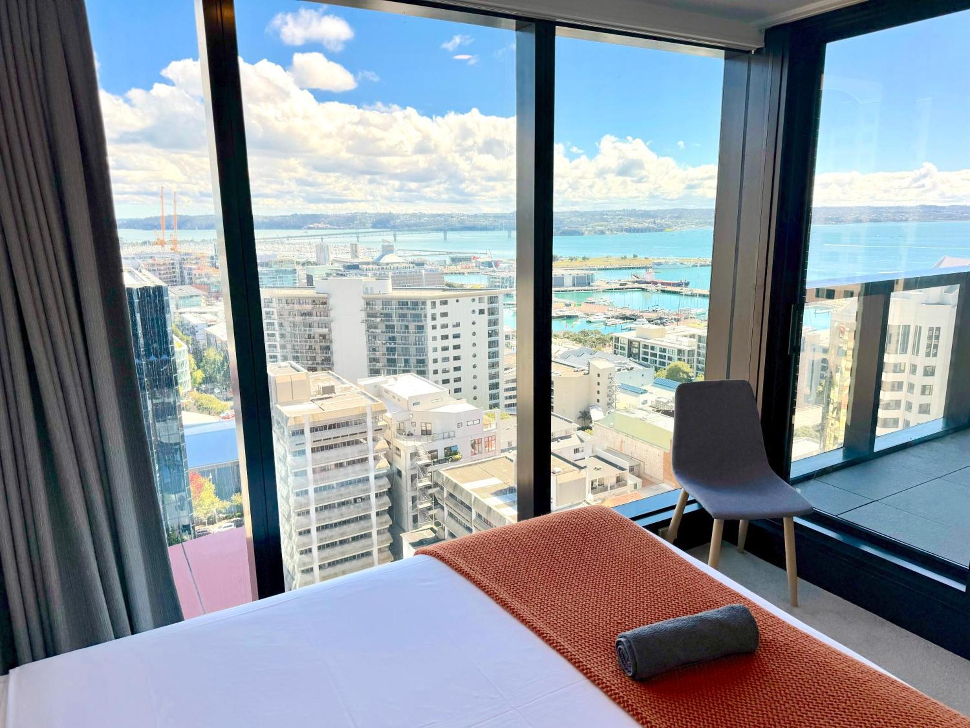 Apartmán Magnificent Skytower, Sea, Habour View In Cbd Auckland Exteriér fotografie
